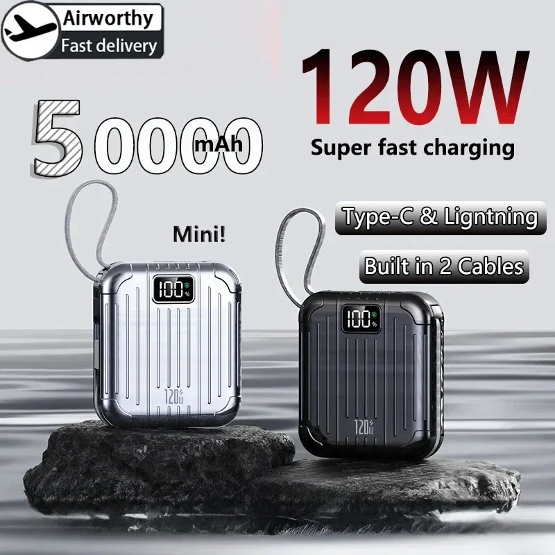 Solar Emergency Charger - 50000 мАч Мини Компактный Удобный PowerBank